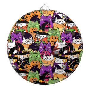Halloween Kawaii Cat Pattern Dart Board