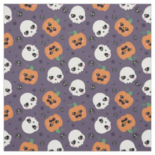 Halloween Kawaii Pattern Fabric