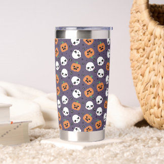 Halloween Kawaii Pattern Insulated Tumbler
