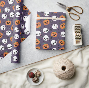 Halloween Kawaii Pattern Wrapping Paper