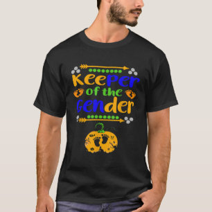 Halloween Keeper Of The Gender Reveal Baby Announc T-Shirt