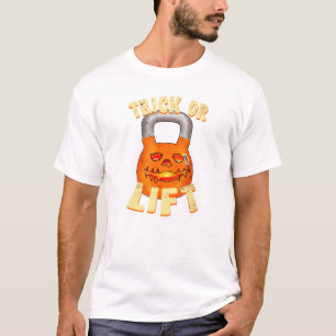 Halloween Kettlebell Trick Or Lift Jack O Lantern T-Shirt