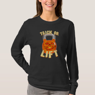 Halloween Kettlebell Trick Or Lift Jack O Lantern T-Shirt
