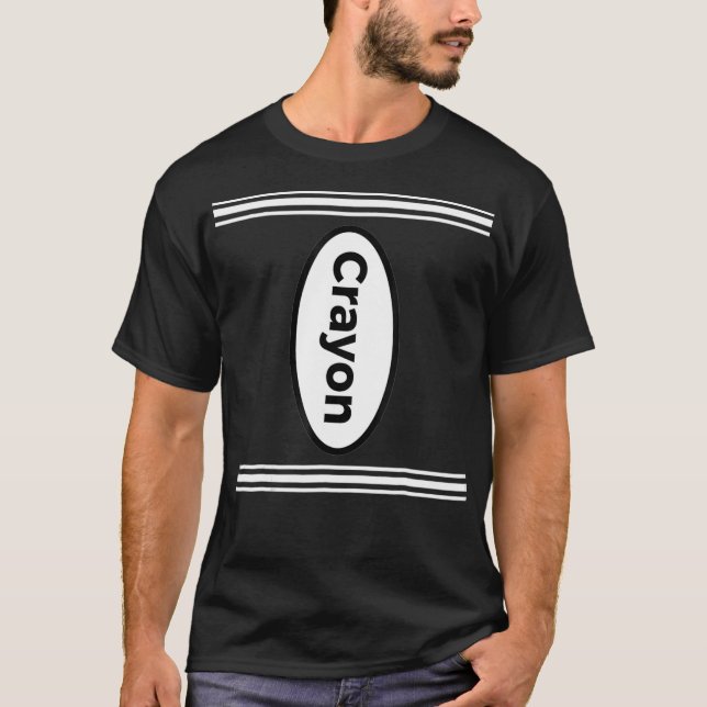 Halloween Kids and Adult Costume Crayon T-Shirt (Front)