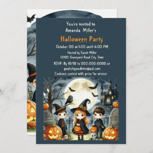 Halloween Kids Costume Party Invitation