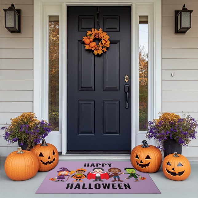 Halloween Kids’ Cute Costume Party Doormat (Creator Uploaded)