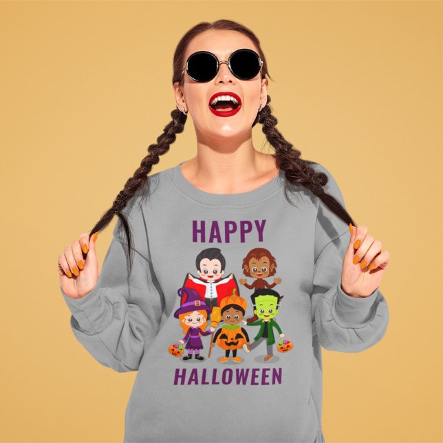 Halloween Kids’ Cute Costume Party Sweatshirt (Creator Uploaded)