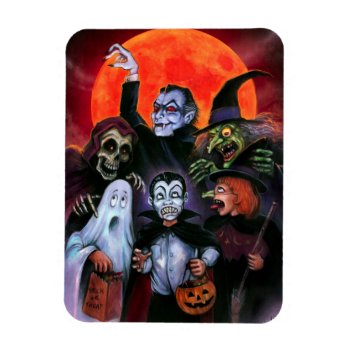 Halloween Kids Meet Monsters Magnet by themonsterstore at Zazzle
