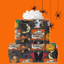 Halloween Kids Name Child's Birthday Personalize