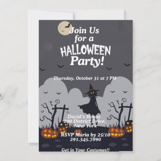 Halloween Kid's Party Invitation