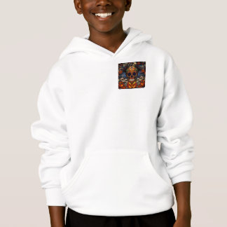 Halloween King Sugar Skull, Jack O' Lantern Hoodie