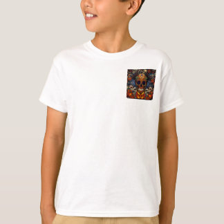 Halloween King Sugar Skull, Jack O' Lantern T-Shirt