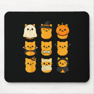 Halloween Kitten Nuggets Food Pun Cat Lover Mouse Pad