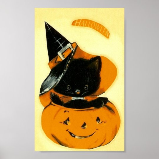 Halloween Kitten Poster