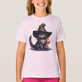 Halloween Kitten T-shirt by marainey1 at Zazzle