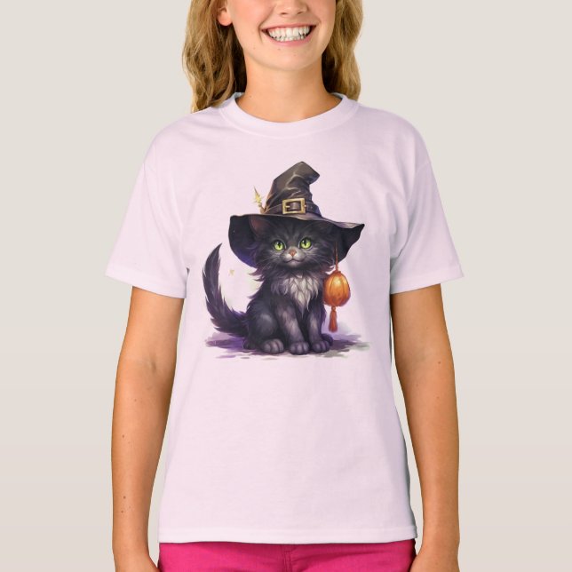 Halloween Kitten T-Shirt (Front)
