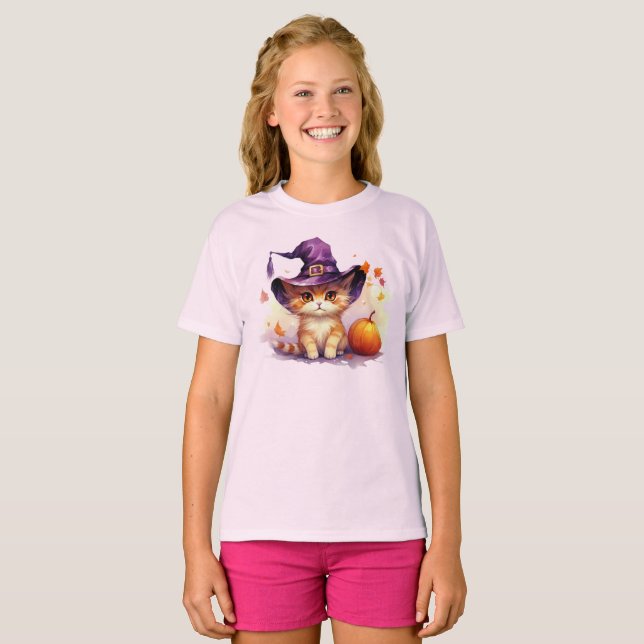 Halloween Kitten T-Shirt (Front Full)