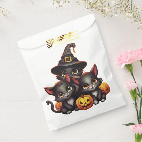 Halloween Kitties  Favor Bag