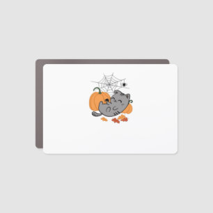 Halloween Kitty and Spiders Classic T-Shirt Car Magnet