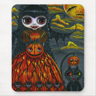 Halloween Kitty Cat Fairy Mousepad