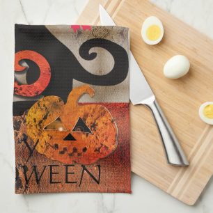 Halloween Kitty Cat Kitchen Towel