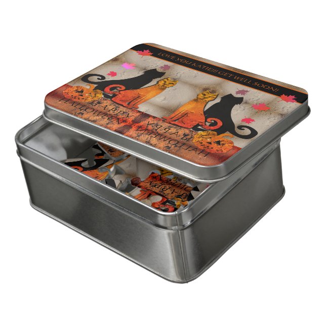 Halloween Kitty Cats Jigsaw Puzzle (Lid Open)