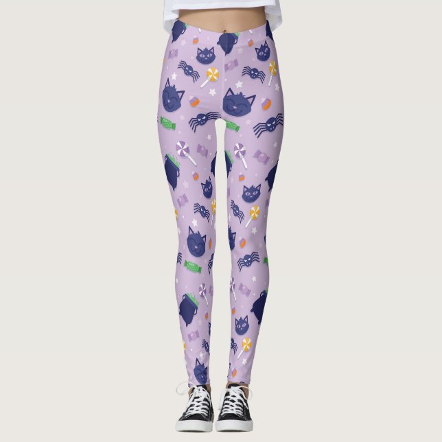 Halloween Kitty Leggings (Front)