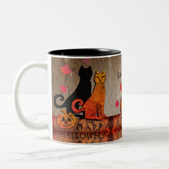 Halloween Kitty Mug (Left)