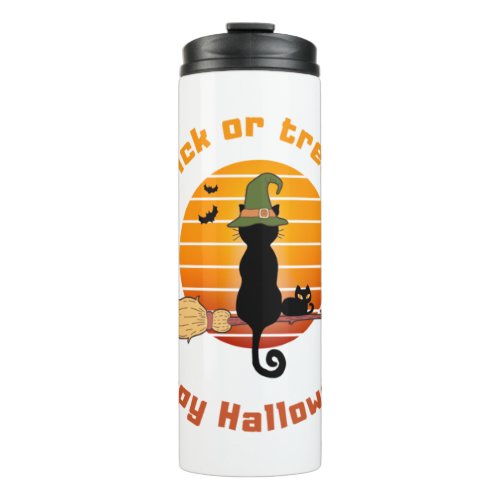 Halloween kitty   thermal tumbler