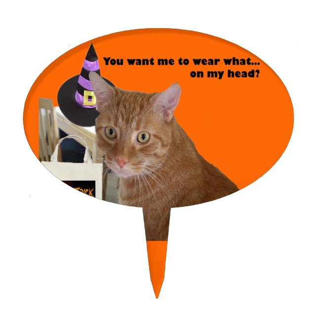 Halloween Kitty - Wear What Cake Topper (Front)