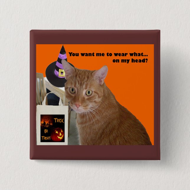 Halloween Kitty - Wear What Pinback Button (Front)