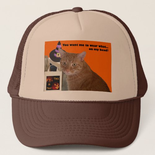 Halloween Kitty _ Wear What Trucker Hat