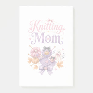 Halloween Knitting Mom - (4" x 6") - Post-It Notes