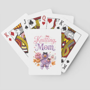 Halloween Knitting Mom - Poker Playing Cards