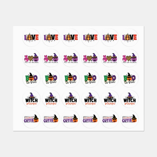 Halloween  labels (Sheet)