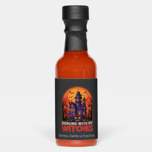 Halloween Laboratory Monster Pumpkin Moon Vector Hot Sauces