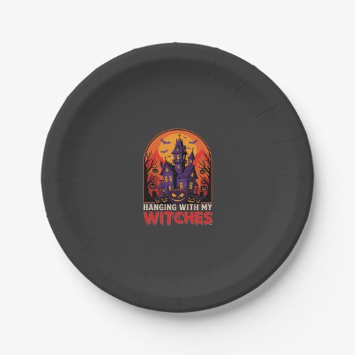 Halloween Laboratory Monster Pumpkin Moon Vector Paper Plates