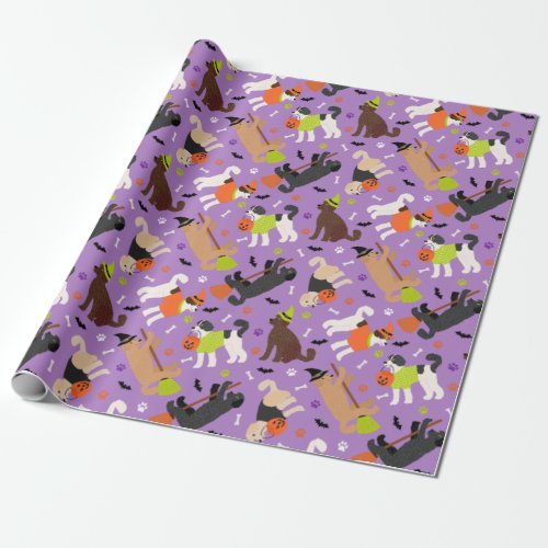 Halloween Labradoodle  Goldendoodle Wrapping Paper