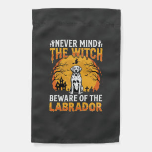 Halloween Labrador Beware of the Dog Garden Flag