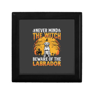Halloween Labrador Beware of the Dog Gift Box