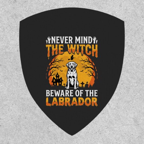 Halloween Labrador Beware of the Dog Patch