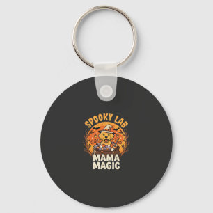 Halloween Labrador Mom Magic Keychain