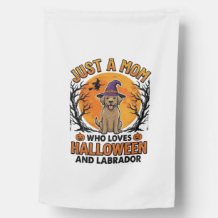 Halloween Labrador Mom Vintage Dog Design_1 House Flag