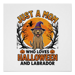 Halloween Labrador Mom Vintage Dog Design_1 Poster