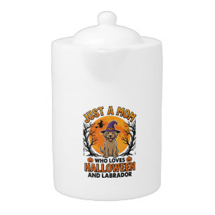 Halloween Labrador Mom Vintage Dog Design_1 Teapot