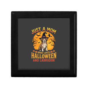 Halloween Labrador Mom Witch Dog Design_1 Gift Box