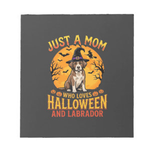 Halloween Labrador Mom Witch Dog Design_1 Notepad