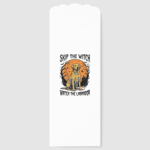 Halloween Labrador Shirt with Spooky Dog Warning_1 Bookmarks
