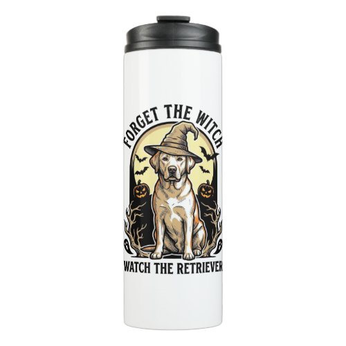 Halloween Labrador Witch Vintage Retriever Dog Des Thermal Tumbler