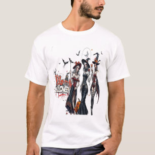 halloween ladies graffiti art family women T-Shirt